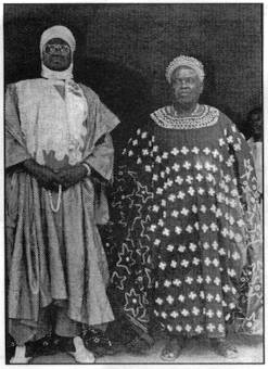 H.R.H. the Fon of Bum with the Sultan of Bamum - Ibrahim Mbombo Njoya