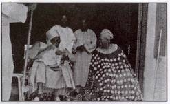 Fon of Bum - guest of  honour to The Sultan of Bamum