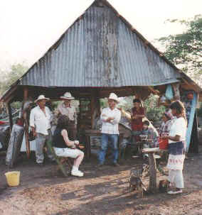 Chorros family in rebuilt house.jpg (26421 bytes)